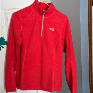 The North Face Bright orange Half-Zip Fleece